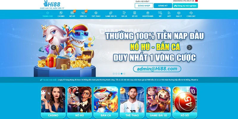 giao dien dang cap cua ca cuoc toc chien hi88